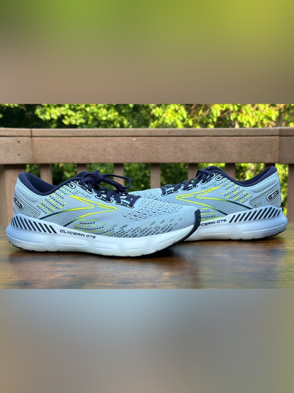 Brooks Glycerin GTS 20 Women’s Size 9.5 Blue Running Walking Shoes 120370B46